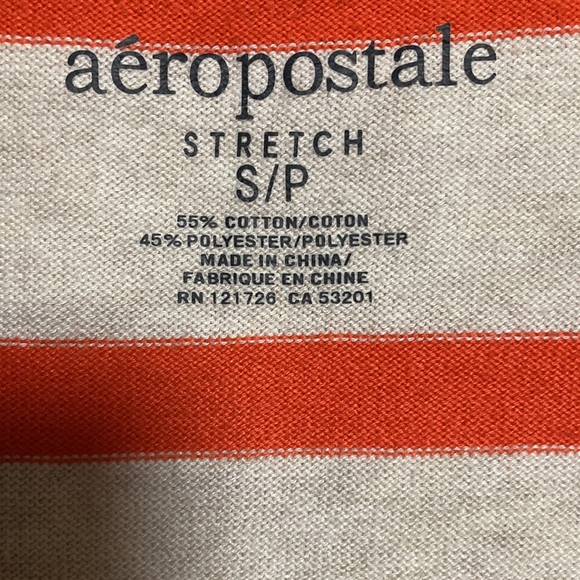 Aeropostale Striped V-Neck Sweater Small - Picture 3 of 9